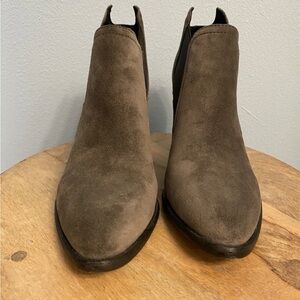 Sigerson Morrison Womens Gamela Dark Grey Suede/Grey Ankle Boots Size 7.5